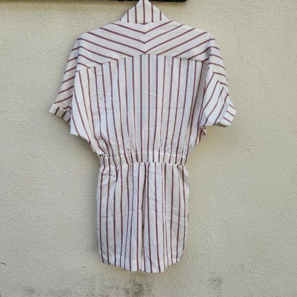 MAJE Imaly Striped Romper In Rayure - Picture 3 of 9